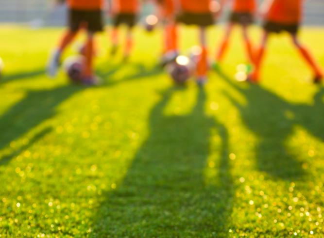 ombrage sur un terrain de football en format portrait